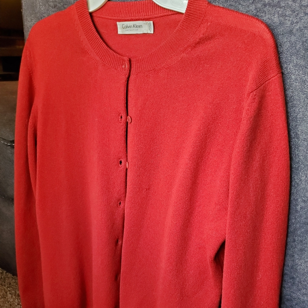 Calvin Klein cashmere cardigan sweater